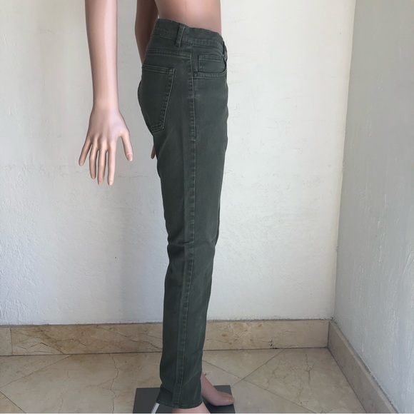 H&M Super Skinny Fit Olive Green Jeans Denim Pants Women’s Size 32 Stretchy - Picture 3 of 16